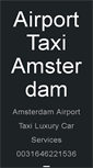 Mobile Screenshot of airporttaxiamsterdam.nl